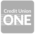 Grey versions of Credit Union One and Best Egg